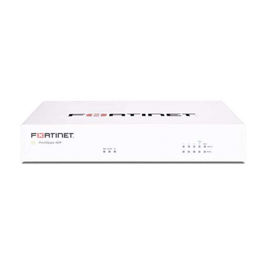 جدار الحماية Fortinet FortiGate 40F FG-40F-BDL-950-12 أجهزة بالإضافة إلى كابل UTP لمدة عام واحد