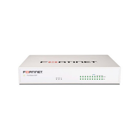 Fortinet FortiGate 60F - جدار حماية FG-60F-BDL-950-12 أجهزة بالإضافة إلى كابل UTP لمدة عام واحد