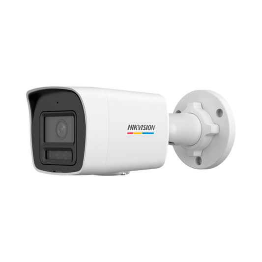 HIKVISION DS-2CD1047G2H-LIU 4 MP ColorVu with Smart Hybrid Light Fixed Bullet Network Camera, Built-in microphone, Human and Vehicle Detection (IP67)