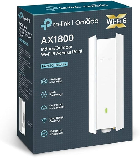 نقطة وصول TP-Link AX1800 WiFi 6 داخلية/خارجية