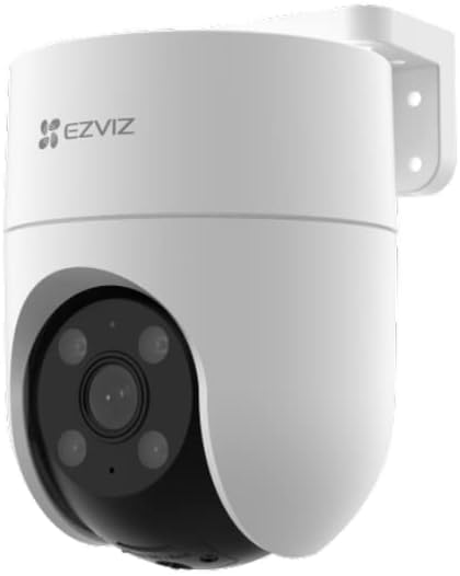 EZVIZ H8C 4MP OUTDOOR 2K Pan/Tilt Wi-Fi Camera, Smart Night Vision, 360° Coverage, Auto-Tracking, AI Human Detection, Weatherproof Design, Supports MicroSD Card(Upto 512 GB), White