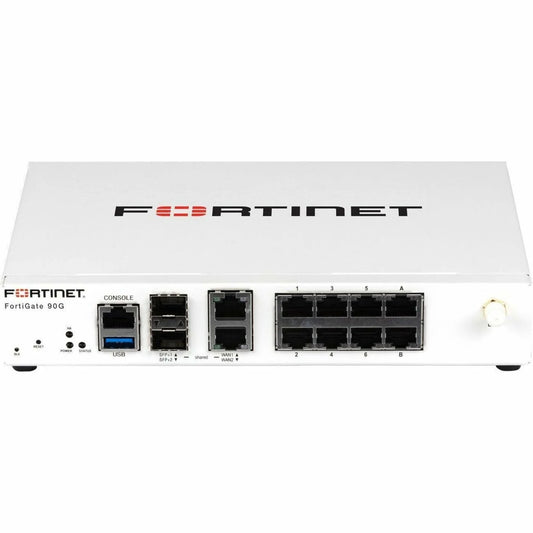 جدار حماية Fortinet FortiGate -90G FG-90G-BDL-950-12 أجهزة بالإضافة إلى كابل UTP لمدة عام واحد