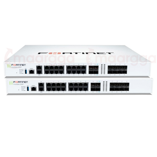 جدار حماية Fortinet FortiGate-200F مع ضمان لمدة عام على مدار الساعة طوال أيام الأسبوع