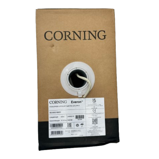 كابل نحاسي من نوع CORNING Cat6 UTP – بطول 305 متر – 4 أزواج