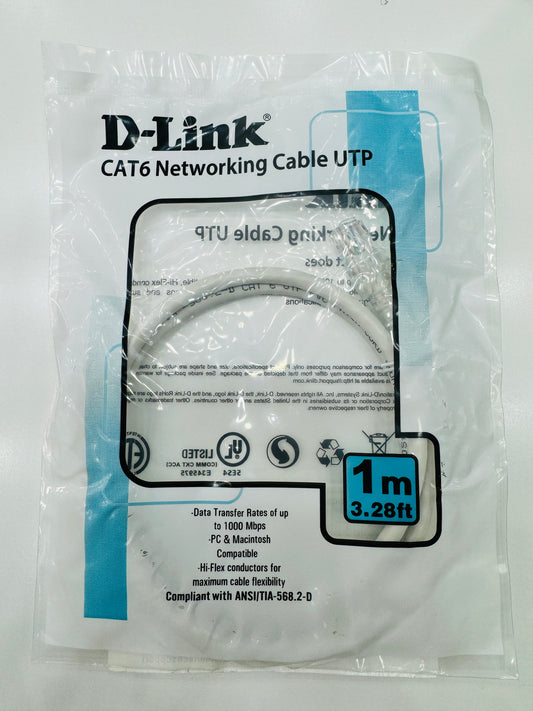 كابل توصيل UTP Cat6 من D-Link (1 متر)