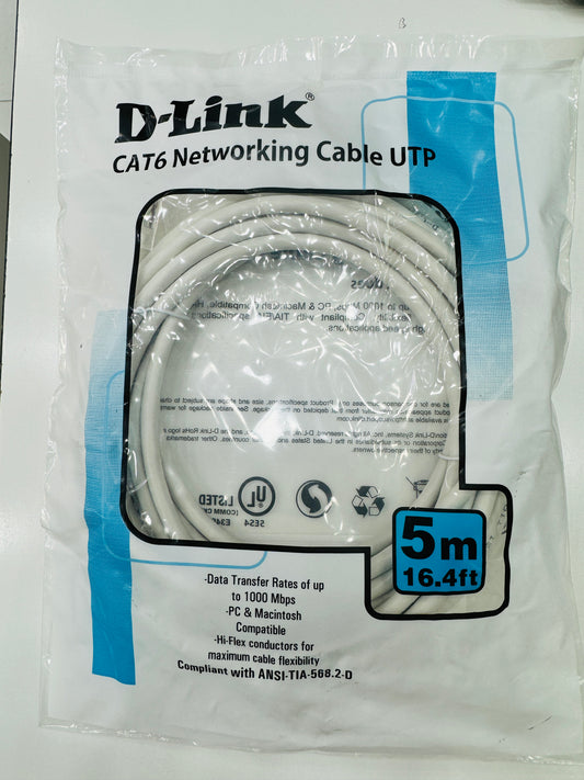 كابل توصيل UTP Cat6 من D-Link (5 متر)