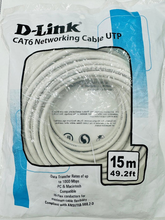 D-Link Cat6 UTP  Patch Cord  (15m)