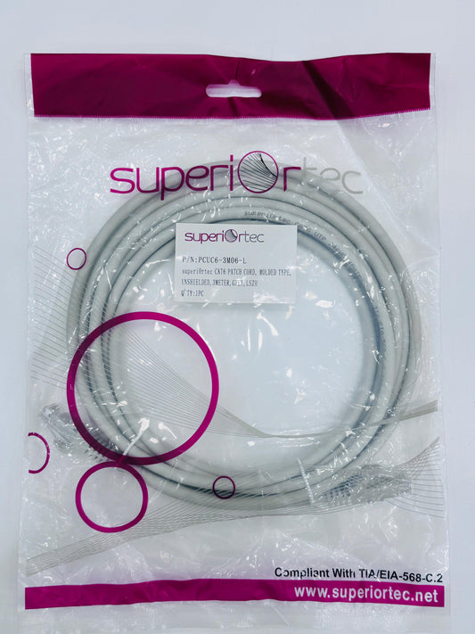 Superiortec CAT6 Patch Cord 3Mtr Grey