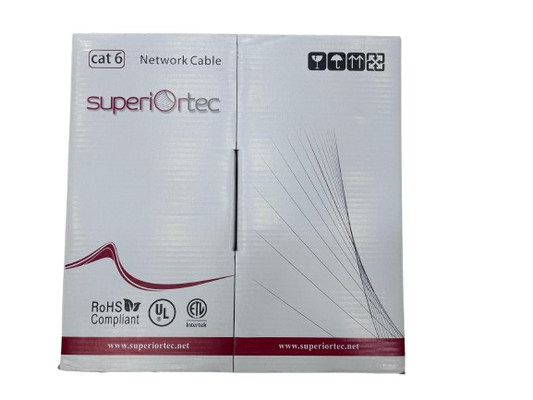 كابلات Superiortec Cat6 مقاس 24AWG 305 متر - رمادي